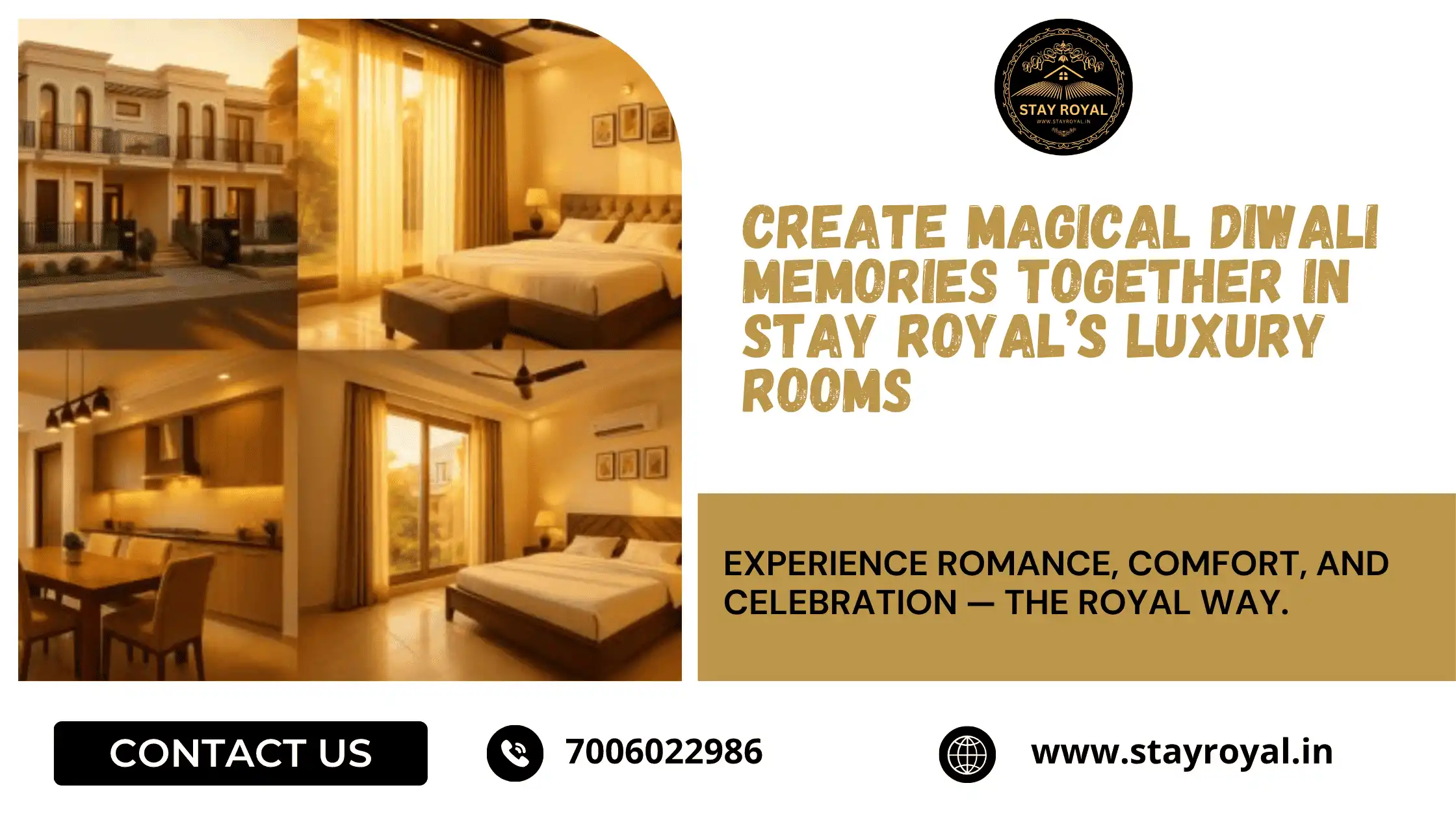 Create Magical Diwali Memories Together in Stay Royal’s Luxury Rooms